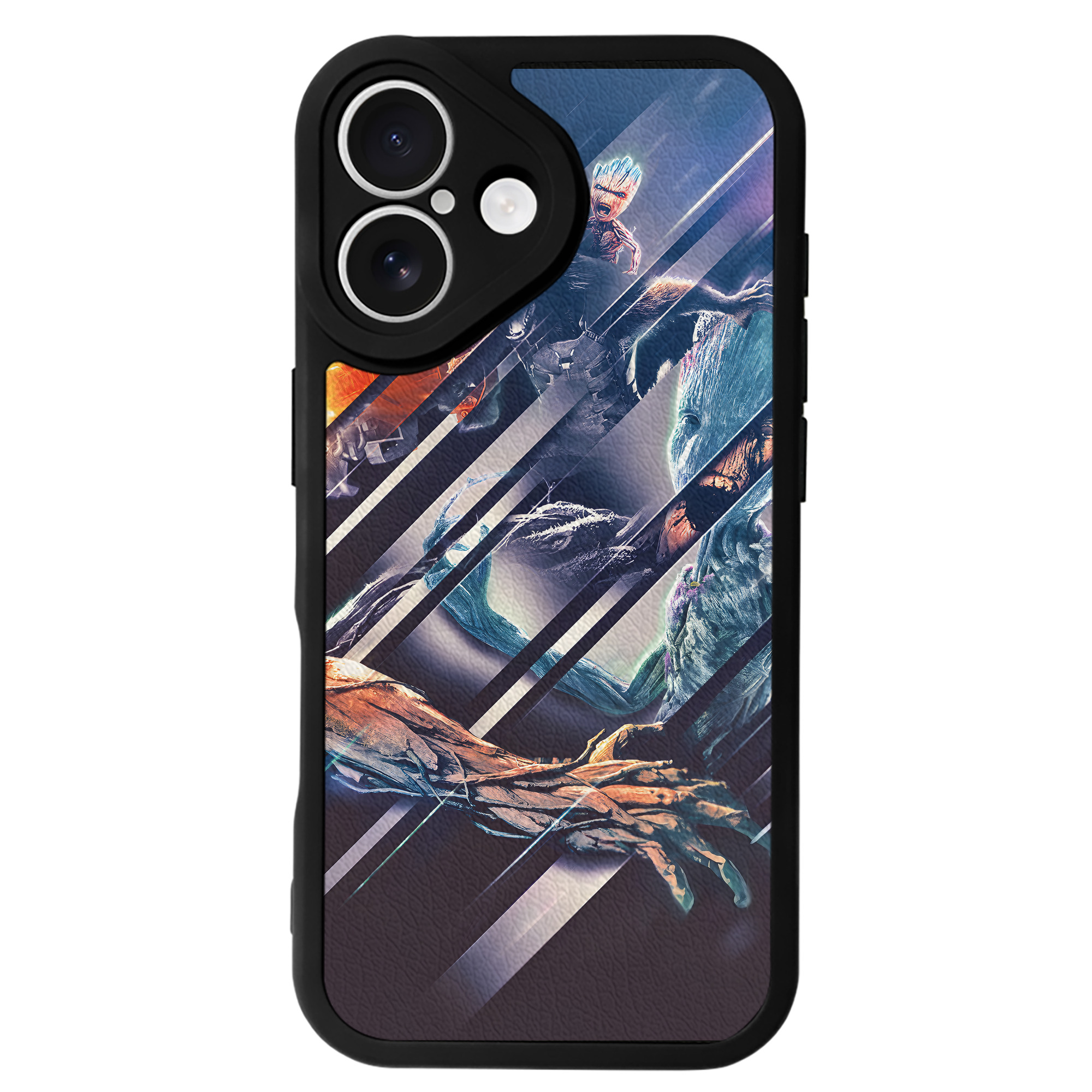 （画像用） アベンジャーズ The Avengers 【iPhone 16シリーズ対応】シリコンスマホケース（レザー調） 材質：シリコン